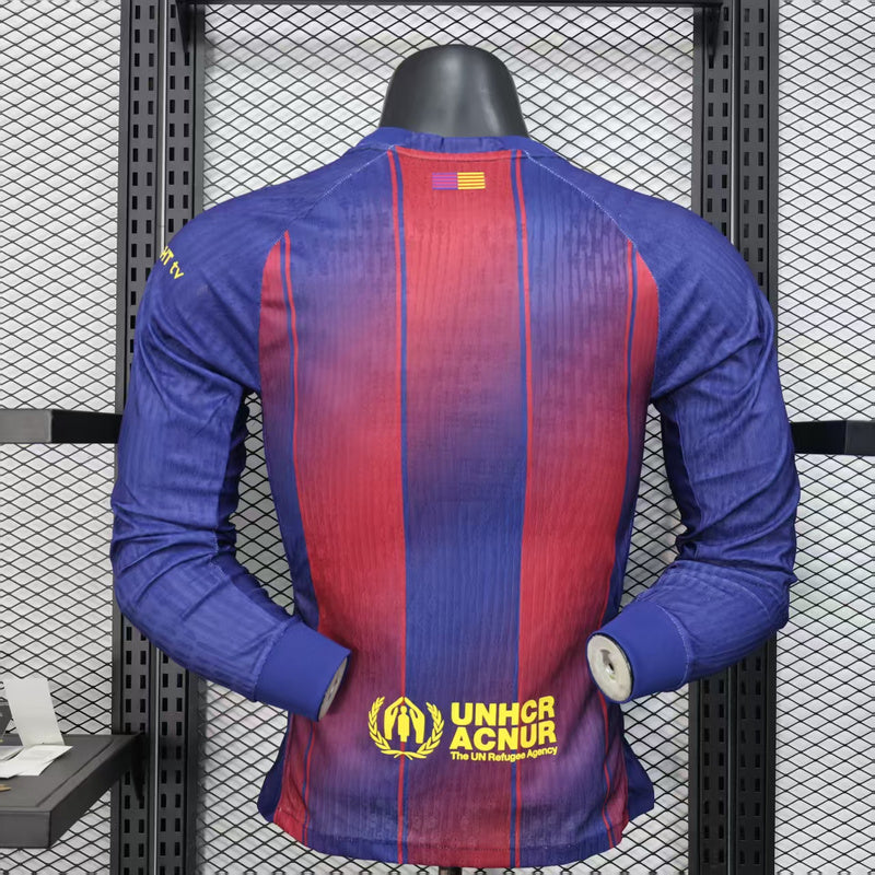 Barcelona Albastru Rosu maneca lunga