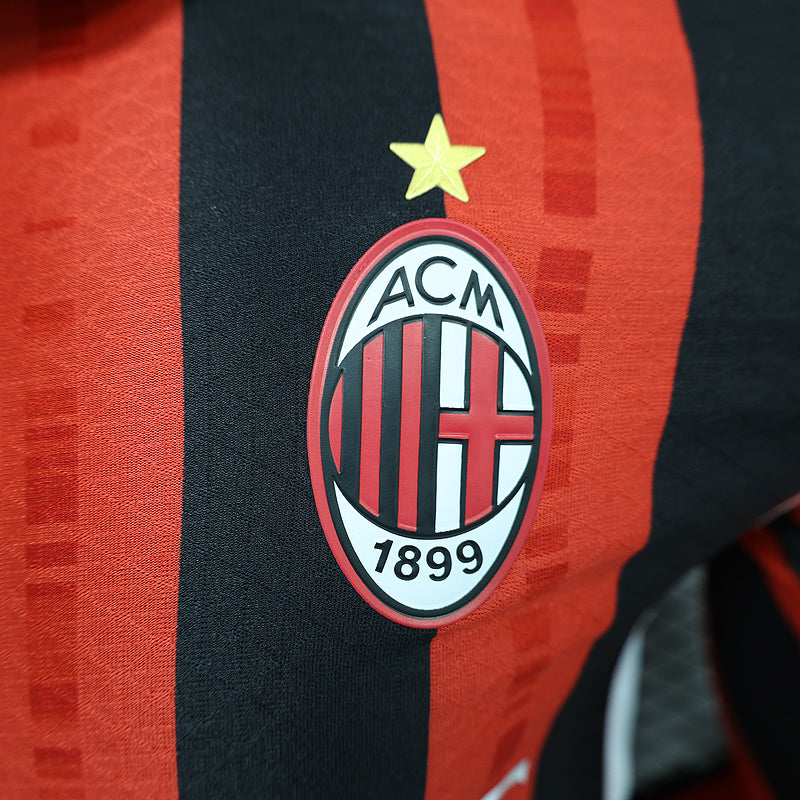 AC Milan Rosu Negru maneca lunga