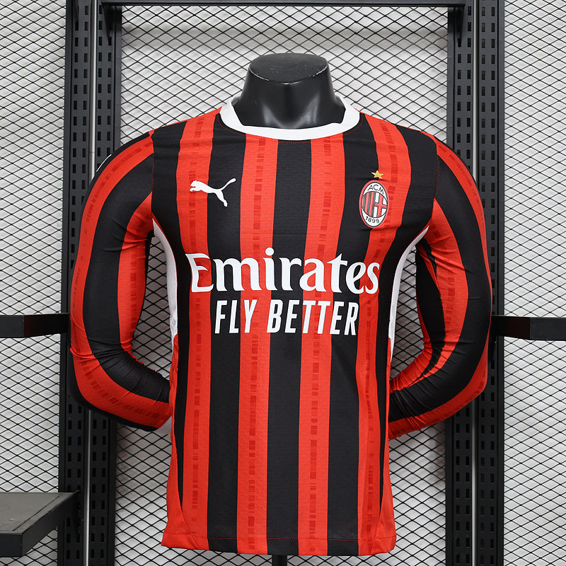 AC Milan Rosu Negru maneca lunga