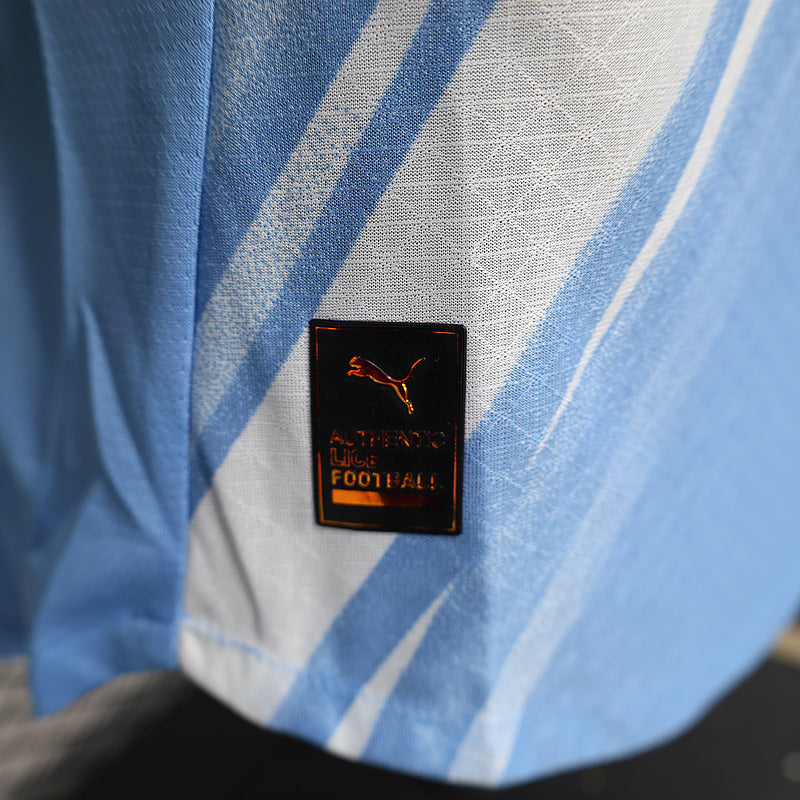 Tricou Manchester City Albastru vedere 9 - Rojersey
