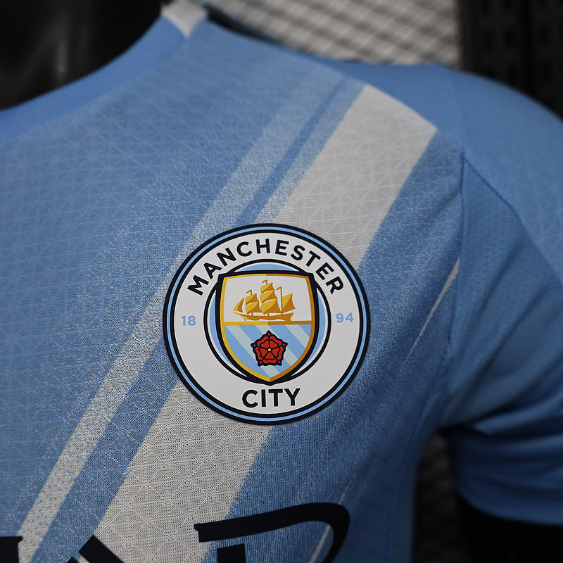 Tricou Manchester City Albastru vedere 3 - Rojersey