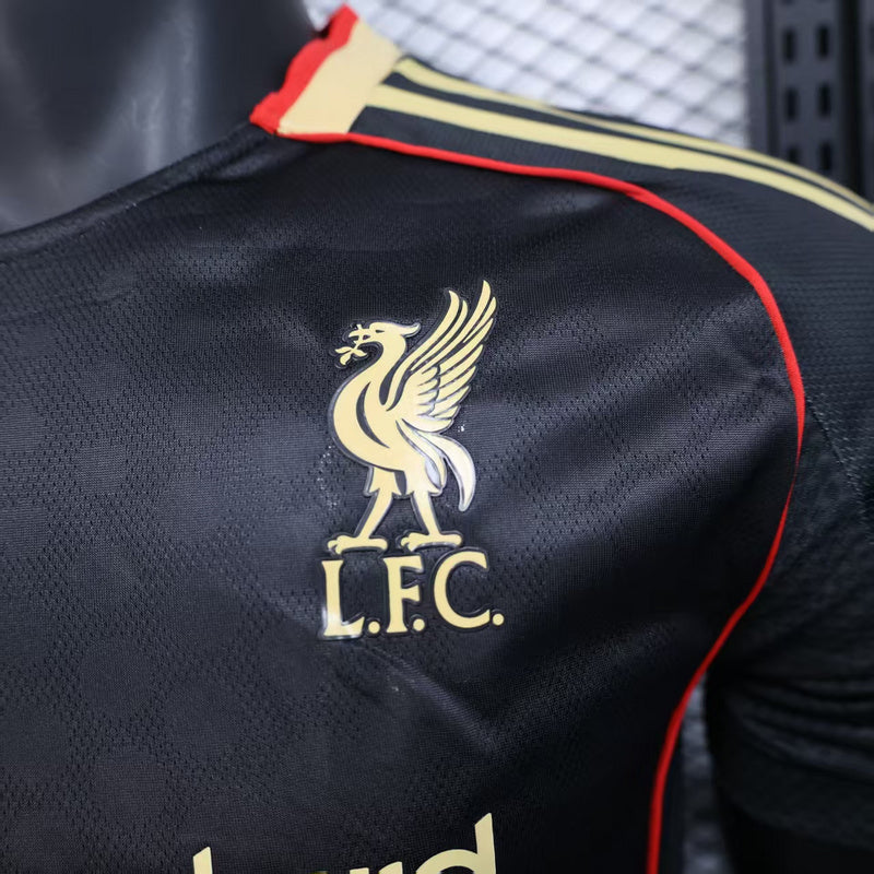 Tricou Liverpool Negru vedere 3 - Rojersey