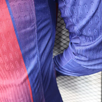 Barcelona Albastru Rosu maneca lunga