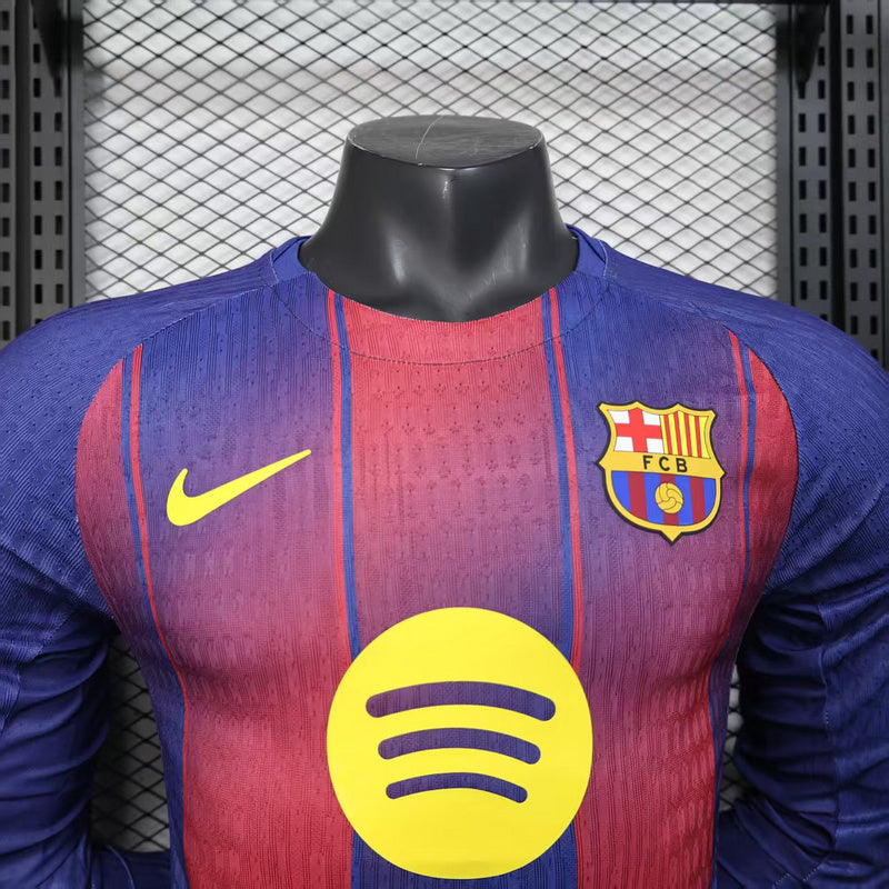 Barcelona Albastru Rosu maneca lunga