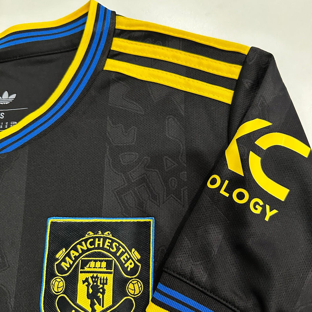 Manchester United Negru Galben