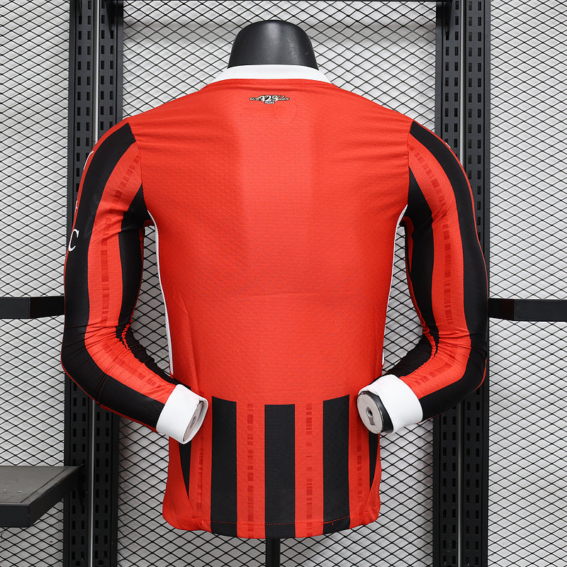 AC Milan Rosu Negru maneca lunga