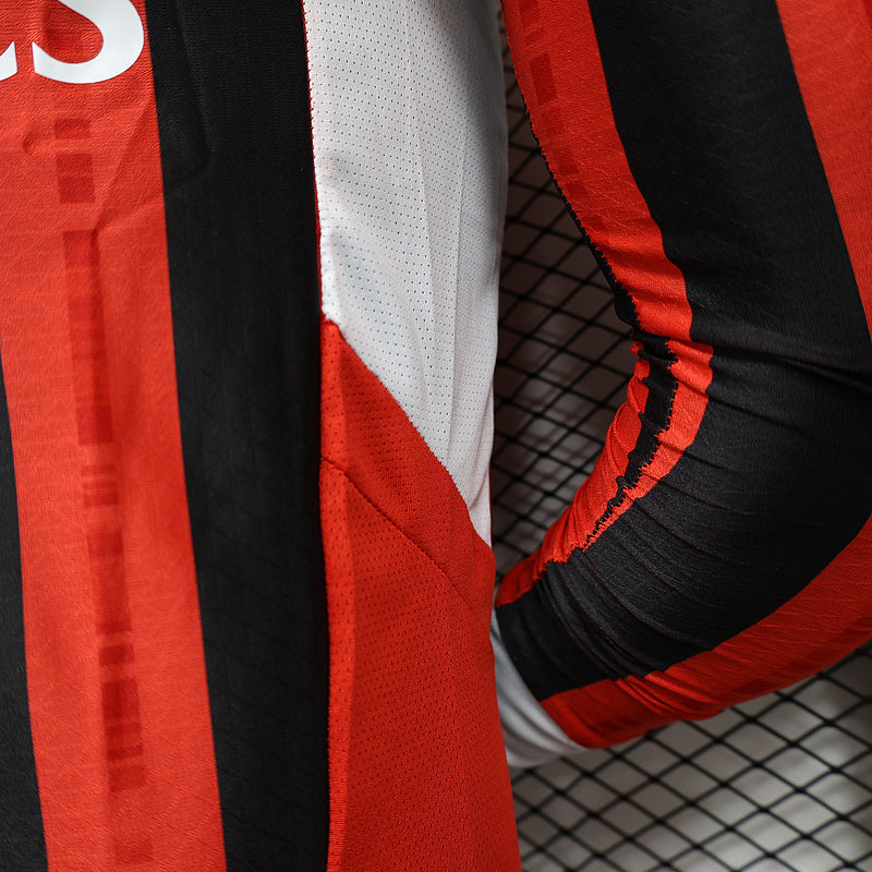 AC Milan Rosu Negru maneca lunga
