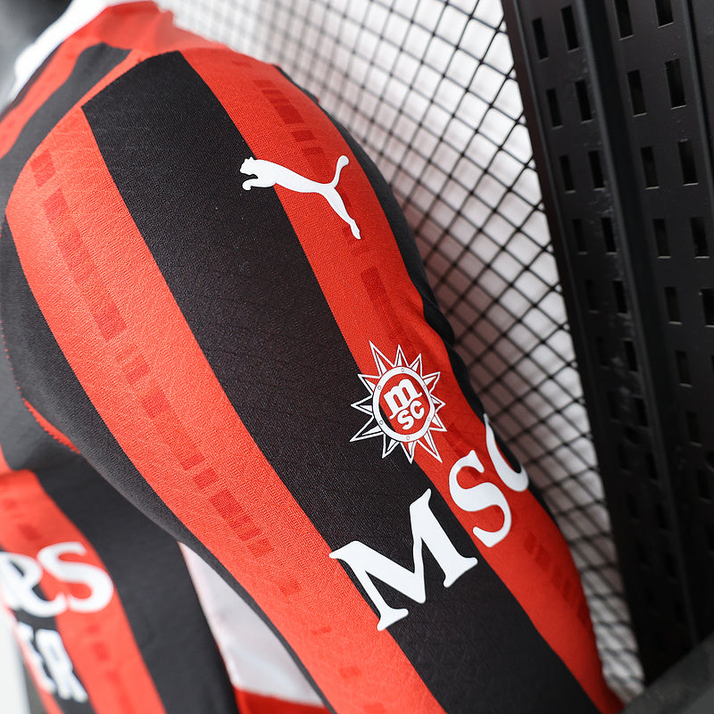 AC Milan Rosu Negru maneca lunga