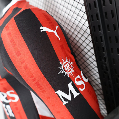 AC Milan Rosu Negru maneca lunga