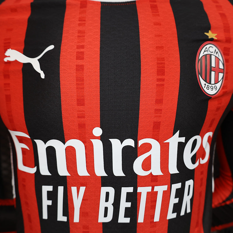 AC Milan Rosu Negru maneca lunga