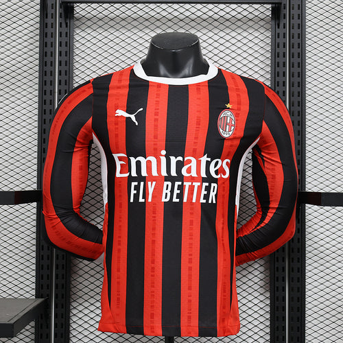 AC Milan Rosu Negru maneca lunga