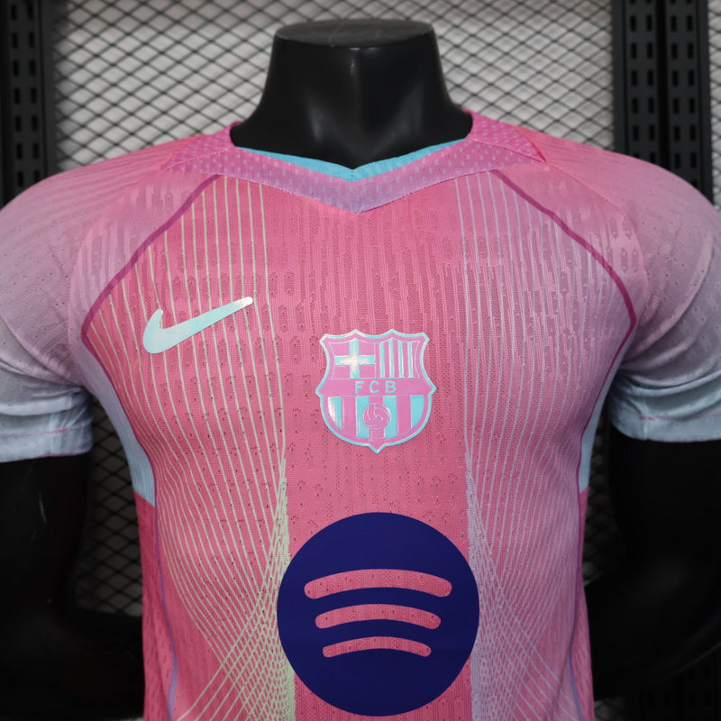 Tricou Barcelona Roz vedere 2 - Rojersey